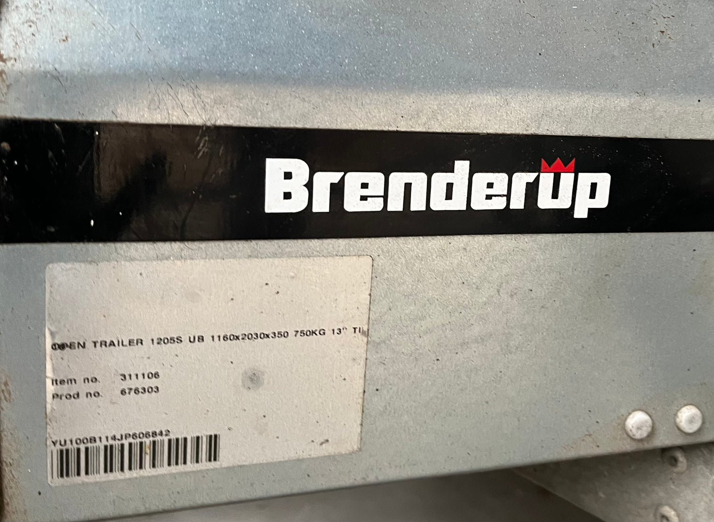 Brenderup 1205s 750kg trailer